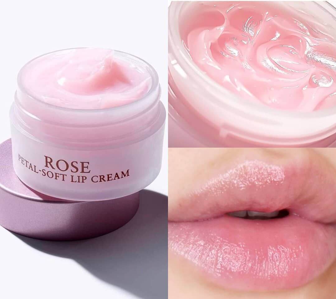 Fresh Rose Petal-Soft Lip Cream 10 g  ลิปบาล์มผสานส่วนผสมจากกุหลาบเพิ่มความชุ่มชื้นได้ล้ำลึก เปลี่ยนเรียวปากที่แห้งเป็นขุยให้กลับมาแลดูนุ่มเนียน อวบอิ่ม สุขภาพดี