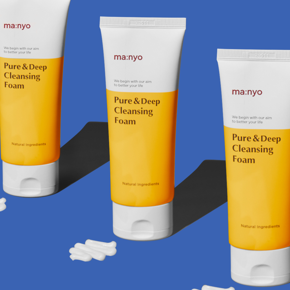 Manyo,Pure & Deep Cleansing Foam 100ml ,Pure & Deep Cleansing Foam รีวิว,Pure & Deep Cleansing Foam ราคา,โฟมล้างหน้า,Treasure,